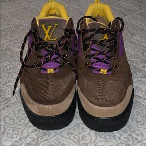 Louis Vuitton Brown and Purple Men's mountain & Snow Boots very hard to find
